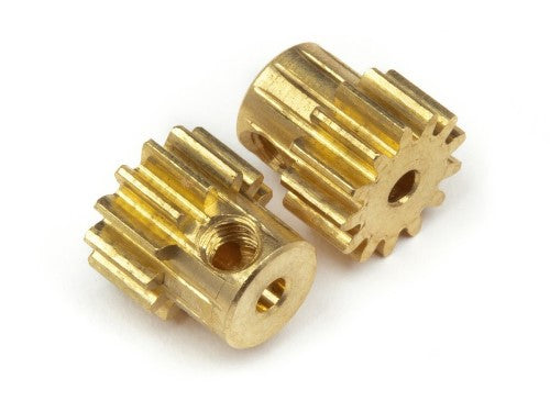 High-quality Ion Brass Pinion Gear 13T for RC vehicles, ensuring optimal power transfer and enhanced performance.