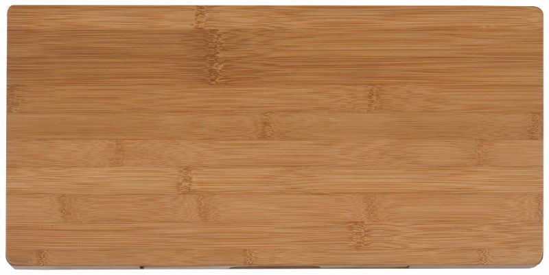 Elegant bamboo cheese board set with stainless steel utensils, perfect for entertaining and showcasing gourmet cheese assortments.