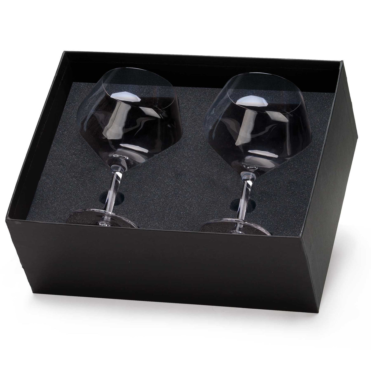 Elegant Ginaissance Glass Set featuring two 550ml stemmed glasses, perfect for gin, tonic, and sangria, beautifully packaged.