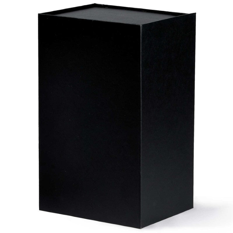 Elegant Vino Marble Cooler with unique grey veining and Acacia wood base, perfect for chilling wine in style.