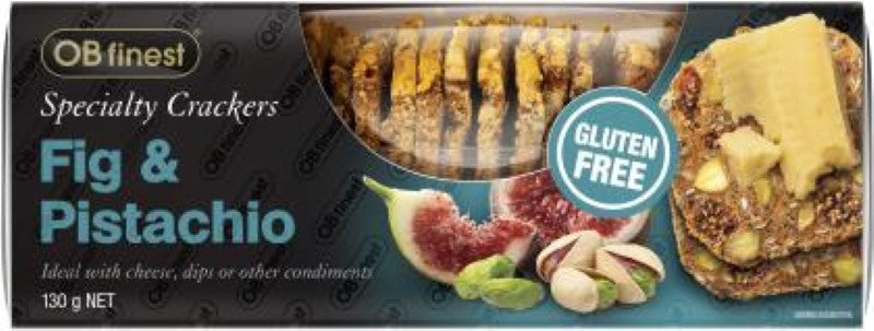 Cracker Fig & Pistachio GlutenFree - OB Finest - 130G