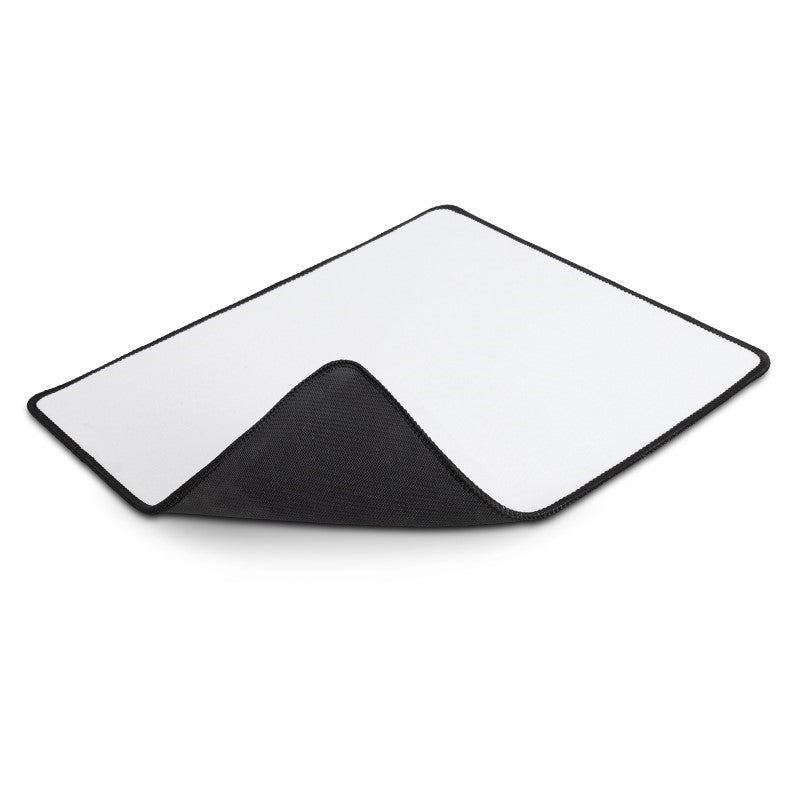 Set of 10 Deluxe White Mouse Mats with non-slip rubber base for smooth tracking and comfortable use in any workspace.