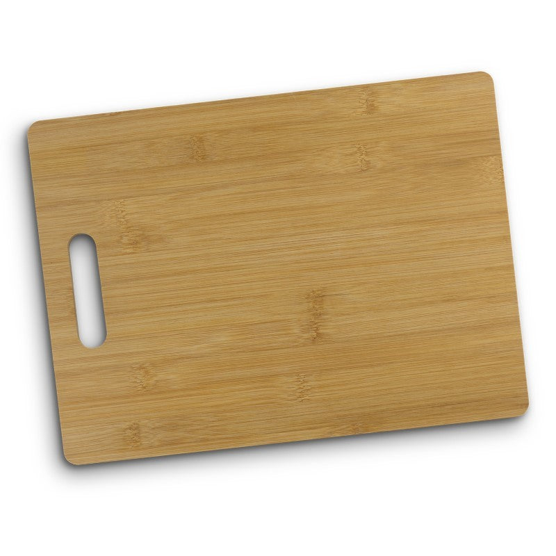 Set of 5 eco-friendly bamboo chopping boards, durable and elegant, perfect for food prep and serving.