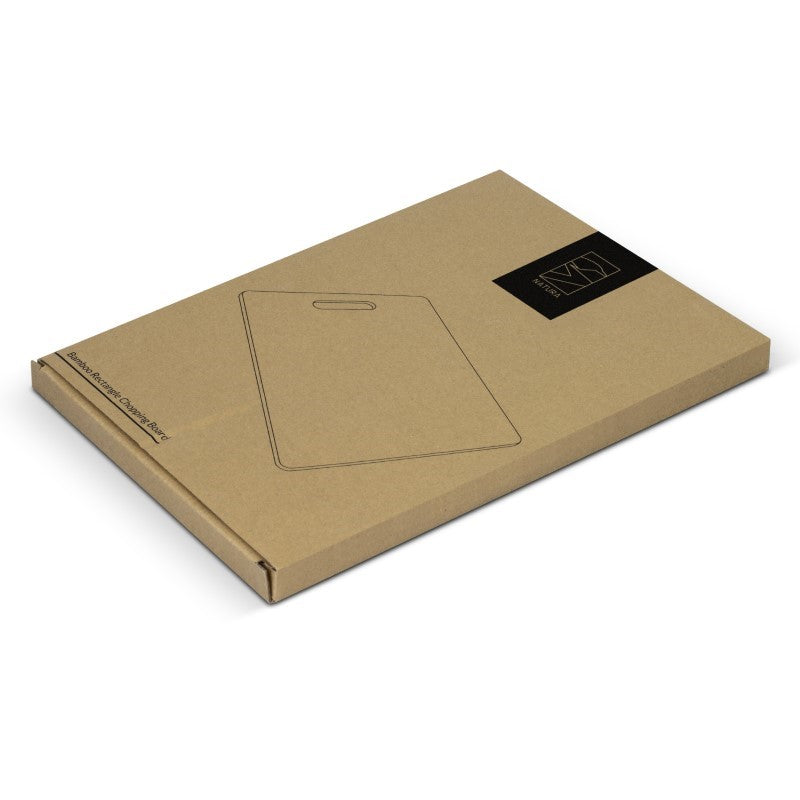 Set of 5 durable natural bamboo chopping boards, ideal for food prep and serving, presented in eco-friendly packaging.