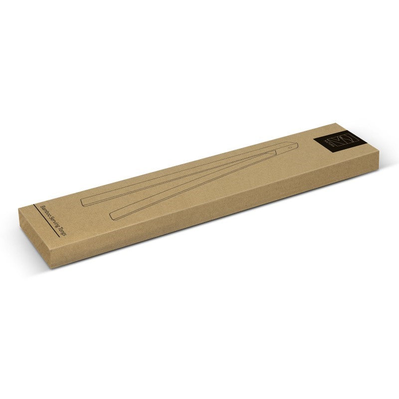 Set of 20 elegant NATURA bamboo serving tongs, ideal for effortless serving and enhancing food presentation.