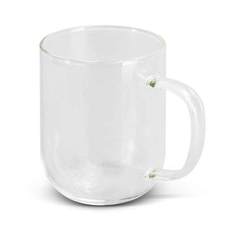 Elegant set of 10 lightweight borosilicate glass mugs, 350ml each, perfect for hot beverages and beautifully gift-boxed.