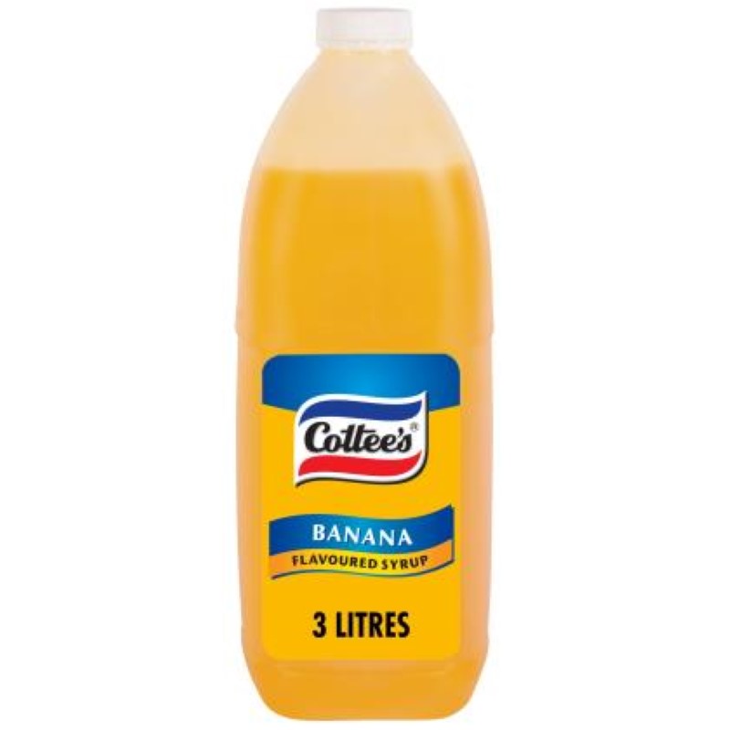 Syrup Banana Flavoured - Cottee's - 3L