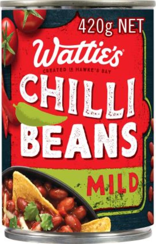 Beans Chilli Mild - Wattie's - 420G