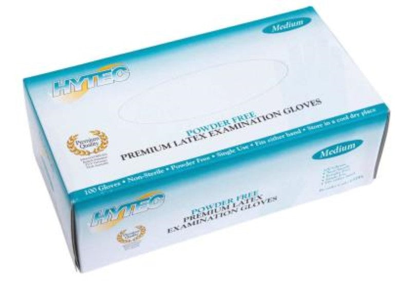 Clear powder-free medium gloves in a 500PC pack by Workplace Solutions, ideal for various work environments.