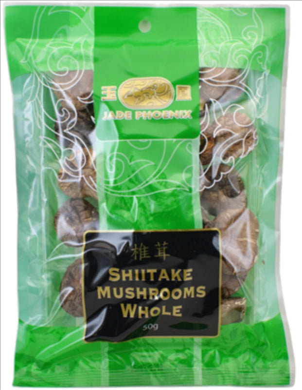 Mushroom Shiitake Dried Whole - Jade Phoenix - 50G