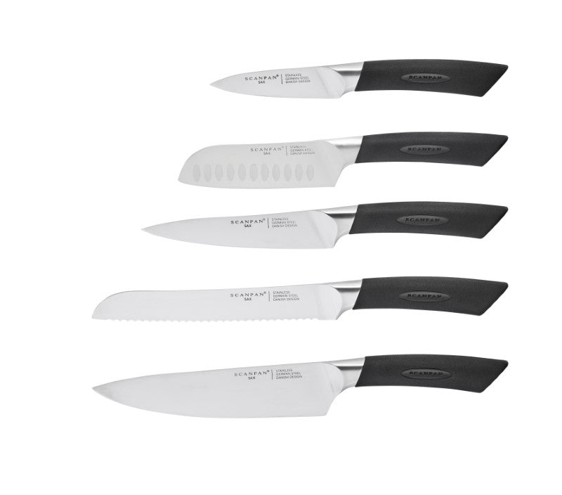 5-piece chef set featuring high-quality non-stick knives, ergonomic handles, and a sleek modern design for every kitchen.