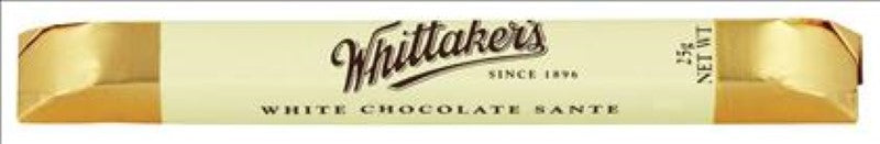 Chocolate Bar Sante White Wrapped - Whittaker's - 48PC