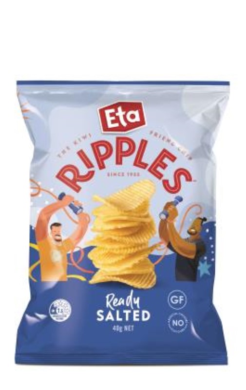 Chips Ripple Cut Ready Salted - Ripples - 24X40G