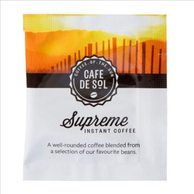 Coffee Sachets Supreme Soluble - Cafe De Sol - 500X1.6G