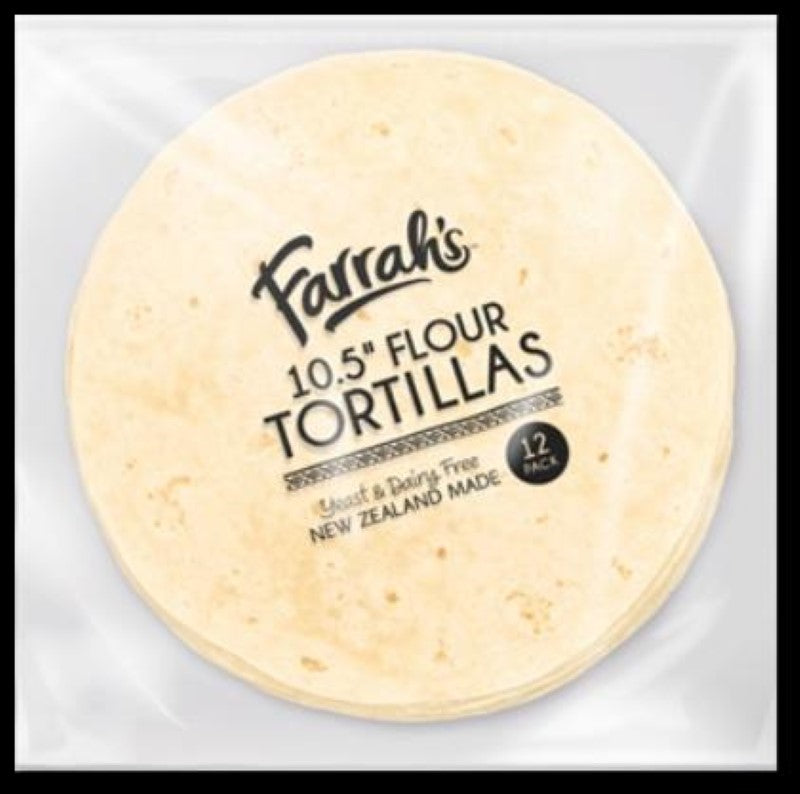 Tortilla 10.5 Inch Flour - Farrah - 12PC