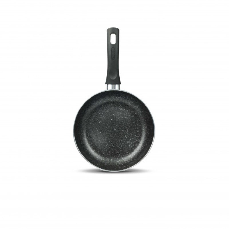 Flonal Cookware Gaia Induction Frypan: 26CM non-stick, stone effect, metallic blue, ergonomic handle, dishwasher safe, ideal for healthy cooking.