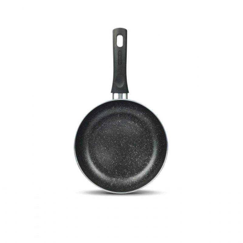 Flonal Gaia 30CM induction frypan with stylish blue finish, non-stick coating, ergonomic handle, and scratch resistance.