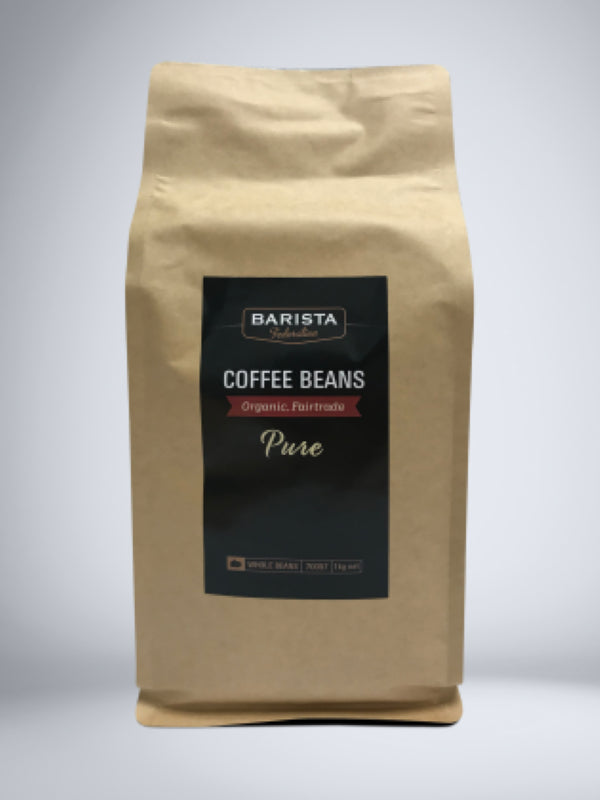 Coffee Beans Organic Fair Trade - Barista Federation - 1KG