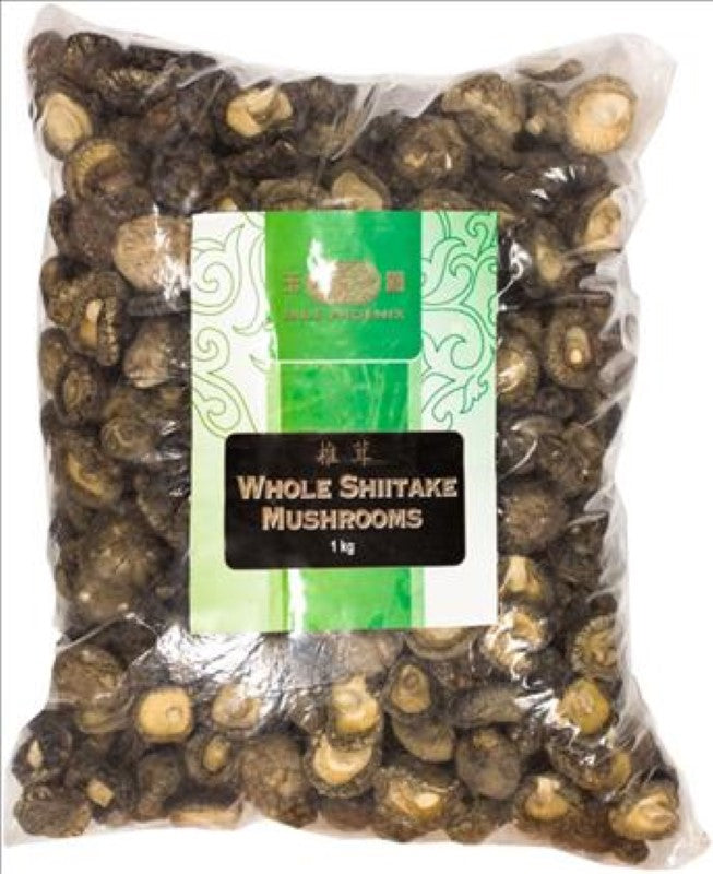 Mushroom Shiitake Dried Whole - Jade Phoenix - 1KG