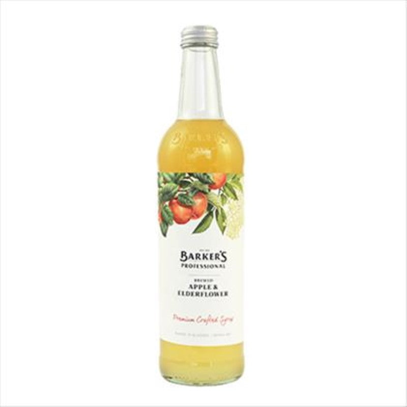 Syrup Apple Elderflower Brewed - Barkers - 500ML