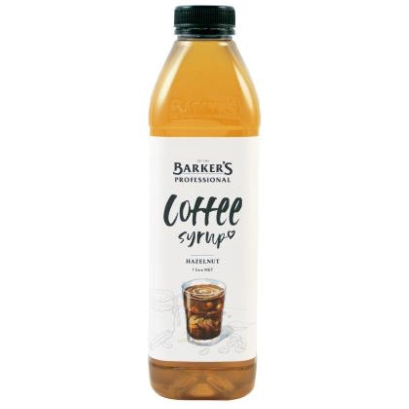 Syrup Coffee Hazelnut - Barkers - 1L