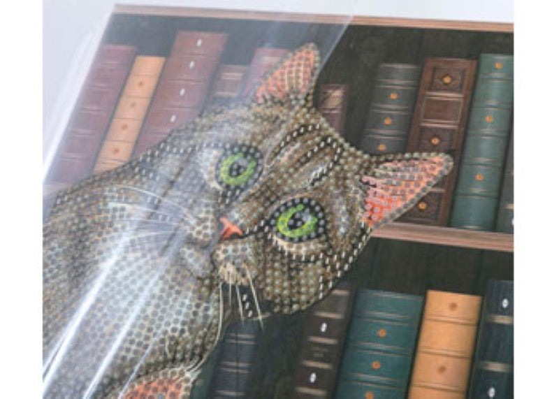 CrystalArt - Cats in the Library Notebook 18x26cm