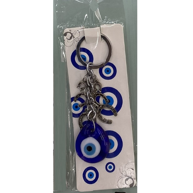 A stylish horseshoe keyring symbolizing good luck, crafted from durable materials for everyday use.