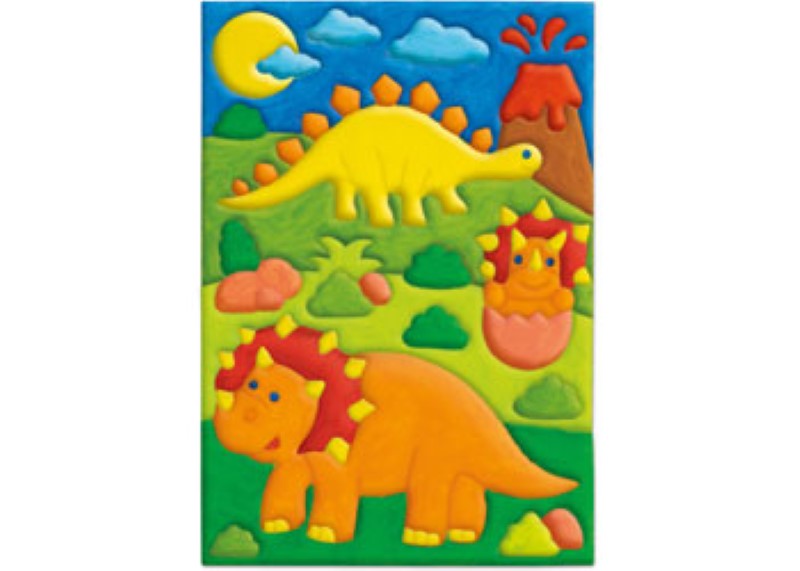 Colorful 3D paint kit featuring dinosaur models for kids to unleash creativity and enhance fine motor skills.