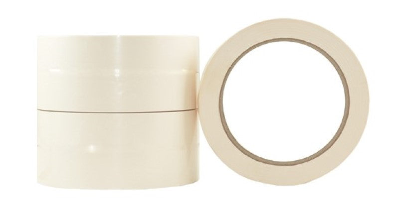 White PVC floor marking tape in a pack of 36 rolls, 48mm x 33m, heavy-duty, waterproof, ideal for industrial marking needs.