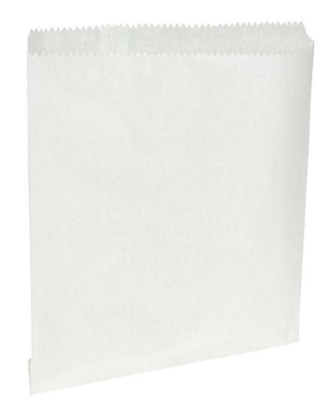 White confectionery paper bags, 235mm x 270mm, pack of 500, eco-friendly, perfect for sweets, nuts, and party favors.