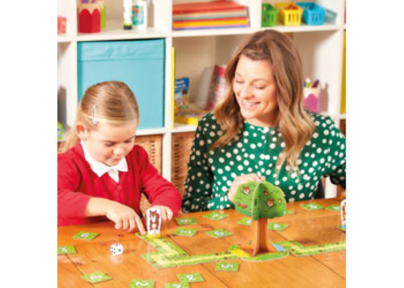 Educational Orchard Game - Nutty Numbers featuring colorful graphics, animals, and interactive math skills for young children.
