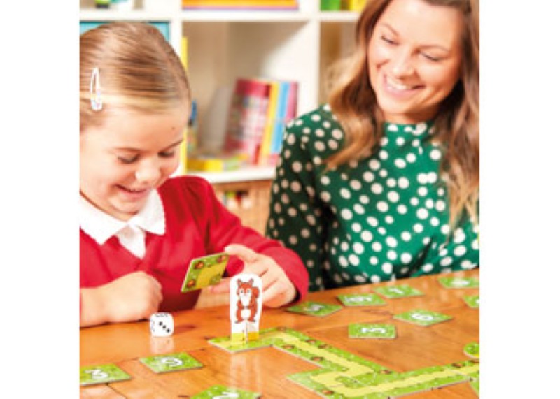 Colorful Orchard Game - Nutty Numbers promotes math skills in young children through fun, interactive gameplay with animal characters.