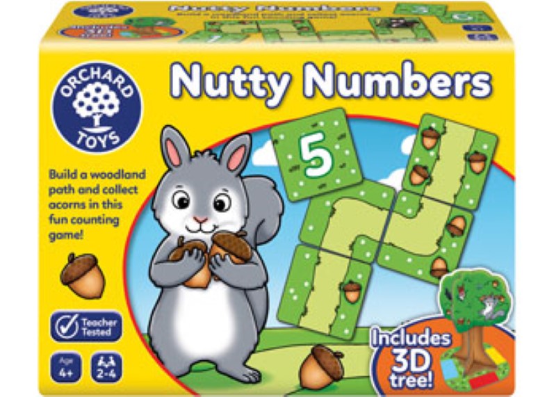 Colorful Orchard Game - Nutty Numbers for kids, featuring animal characters for fun, engaging math skill development.
