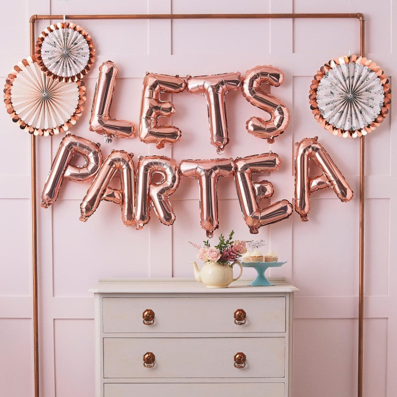 Lets Partea Afternoon Tea Party Balloon Bunting 2m