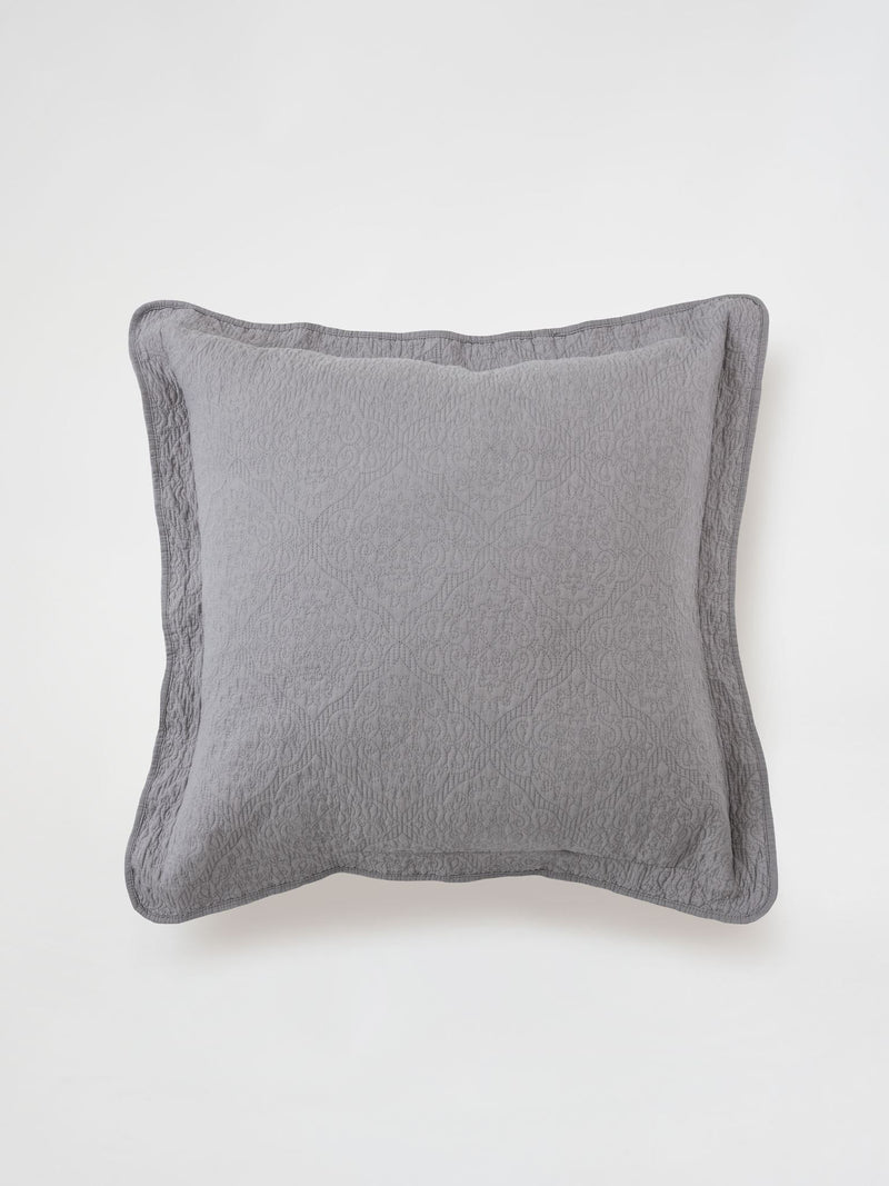 European Pillowcase  - Grey Lilou European Pillowcase By Savona