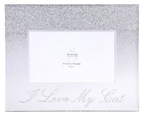 Elegant 6" x 4" photo frame with sparkle accents, perfect for displaying cherished cat memories.