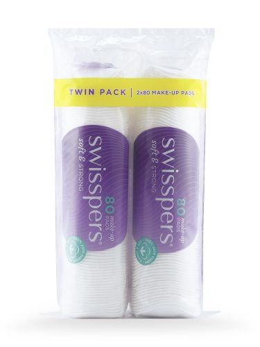 Swisspers - Make-Up Pads 2x80 Pack