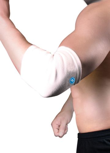 Fortuna Elbow Support - Small: elasticated brace for joint support and recovery, fits elbow circumferences 15-20cm.