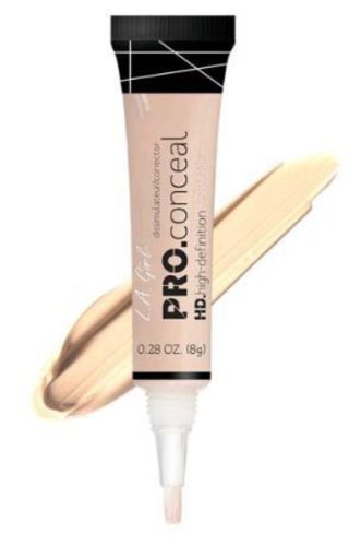 LA Girl Pro Concealer in Light Ivory offers creamy, opaque coverage for flawless skin, ideal for hiding dark circles and imperfections.