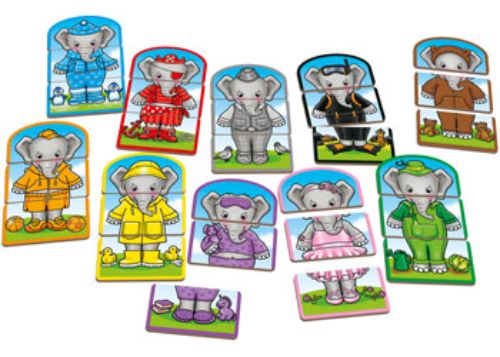 Colorful dress-up game featuring Nelly, inspiring creativity and fine motor skills in preschoolers through mix-and-match outfits.