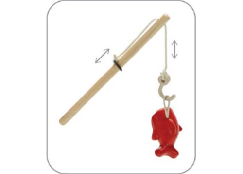 Magnetic fishing game made from sustainable wood, perfect for enhancing fine motor skills in young children.