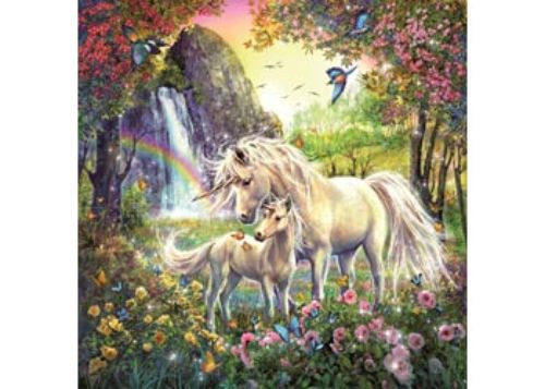 Colorful Ravensburger 3x49pc unicorn puzzles for kids, featuring magical imagery that enhances imagination and fine motor skills.