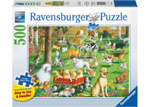 Large Format Puzzle - Ravensburger - At the Dog Park Large Format Puzzle 500pcLF