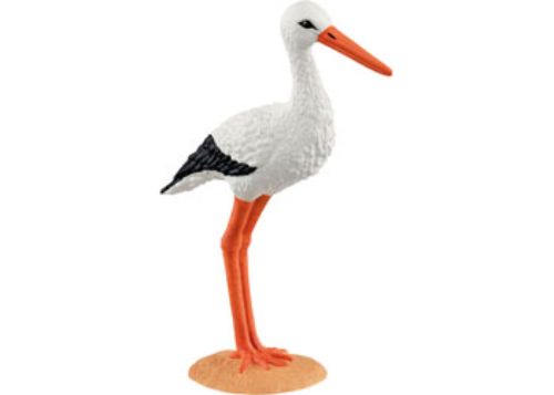 Realistic Schleich stork figurine designed for imaginative play and decoration, promoting creativity for ages 3 and up.