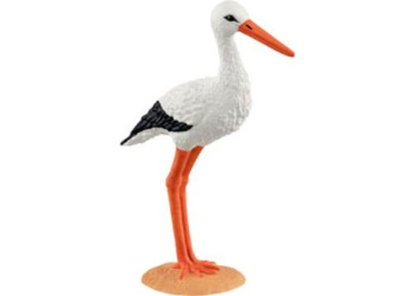 Realistic Schleich stork figurine designed for imaginative play and decoration, promoting creativity for ages 3 and up.