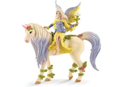 Schleich - Fairy Sera with blossom unicorn