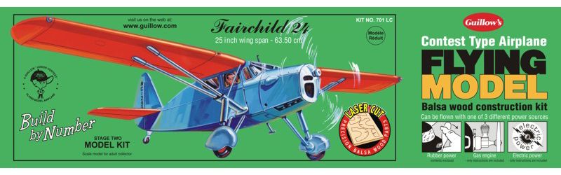 Balsa Glider Kit - B.B.N Fairchild 24