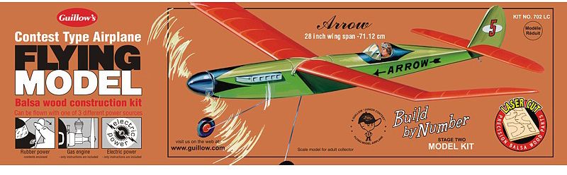 Balsa Glider Kit - B.B.N Arrow: a 28-inch wingspan model for hands-on learning in aerodynamics, perfect for hobbyists and students.