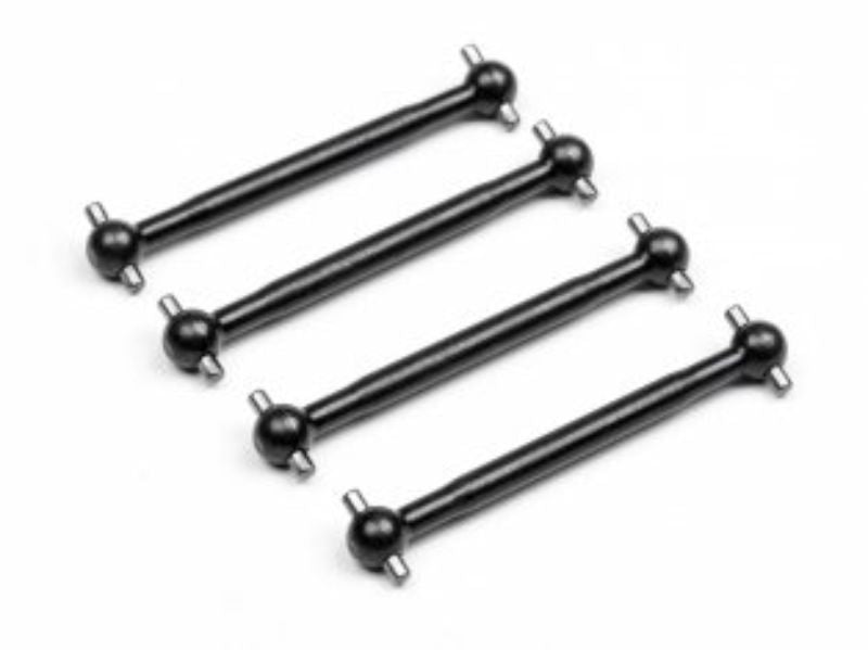 Set of 4 RS4 RR 45mm drive shafts for HPI Racing RC cars, enhancing performance and stability for racing.