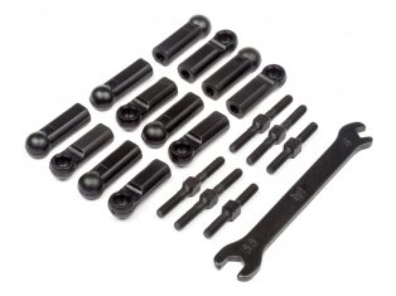 RS4 Turnbuckle Set (6) for HP 117383 HPI Racing, enhancing suspension adjustability and performance for RC cars.